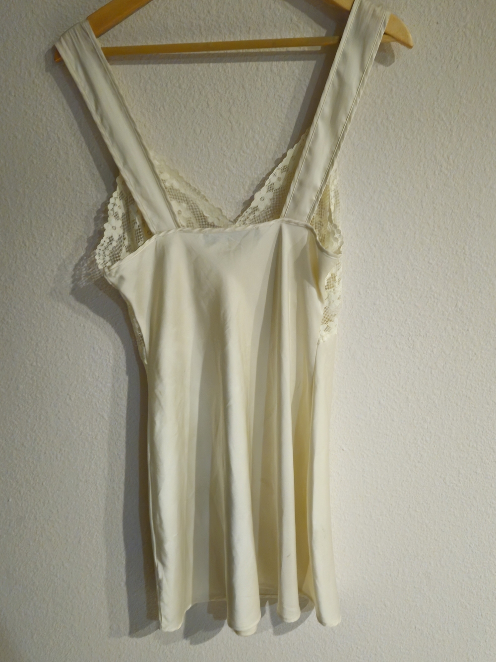Lioness Bel Air Cream Lace Trim Satin Mini Dress - Picture 6 of 11